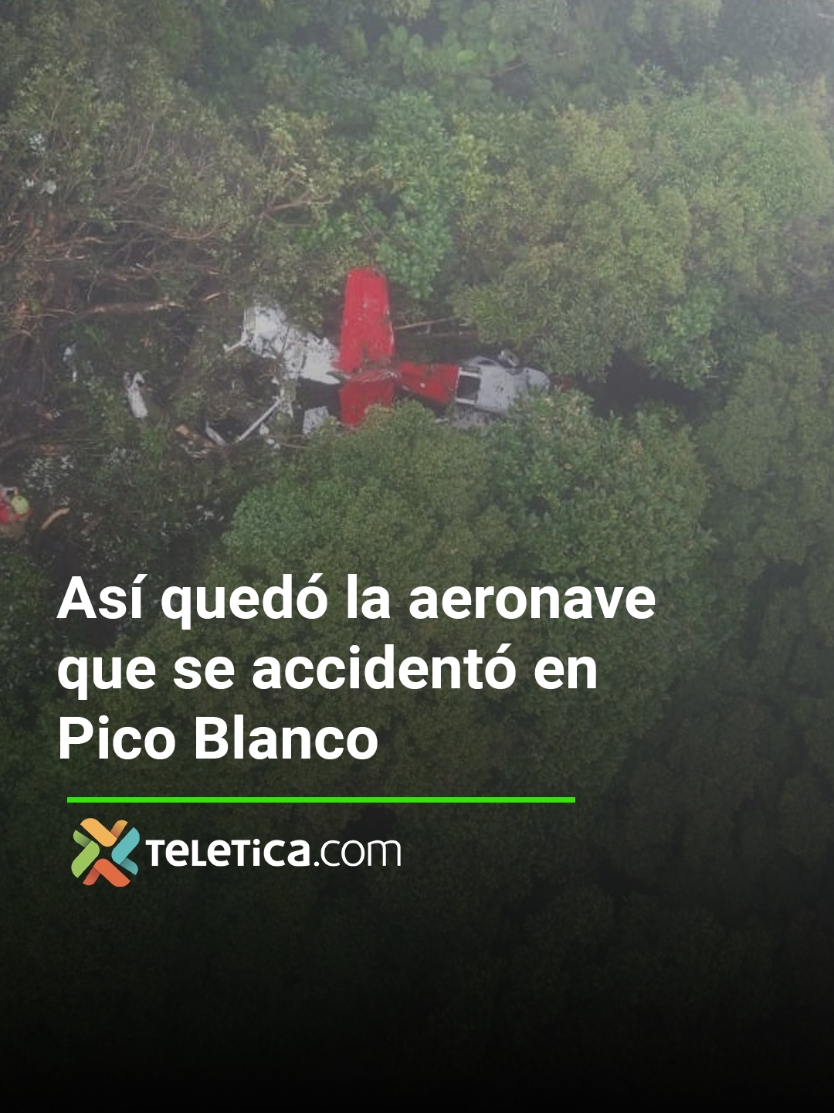 Así quedó la aeronave que se accidentó en Pico Blanco Más información en Teletica.com #Avioneta #CostaRica #PicoBlanco #AccidenteAvioneta #Teletica 