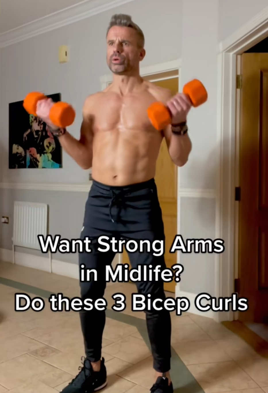 #fitinmidlife #Fitness #biceps #bicepworkout #bicepcurls #armworkout #fitover40 #fitover50 #workout #fitatfifty #fitat50 #50andfit #50andfabulous #over50 #50plus #homeworkout #dumbbells #dumbbellworkout