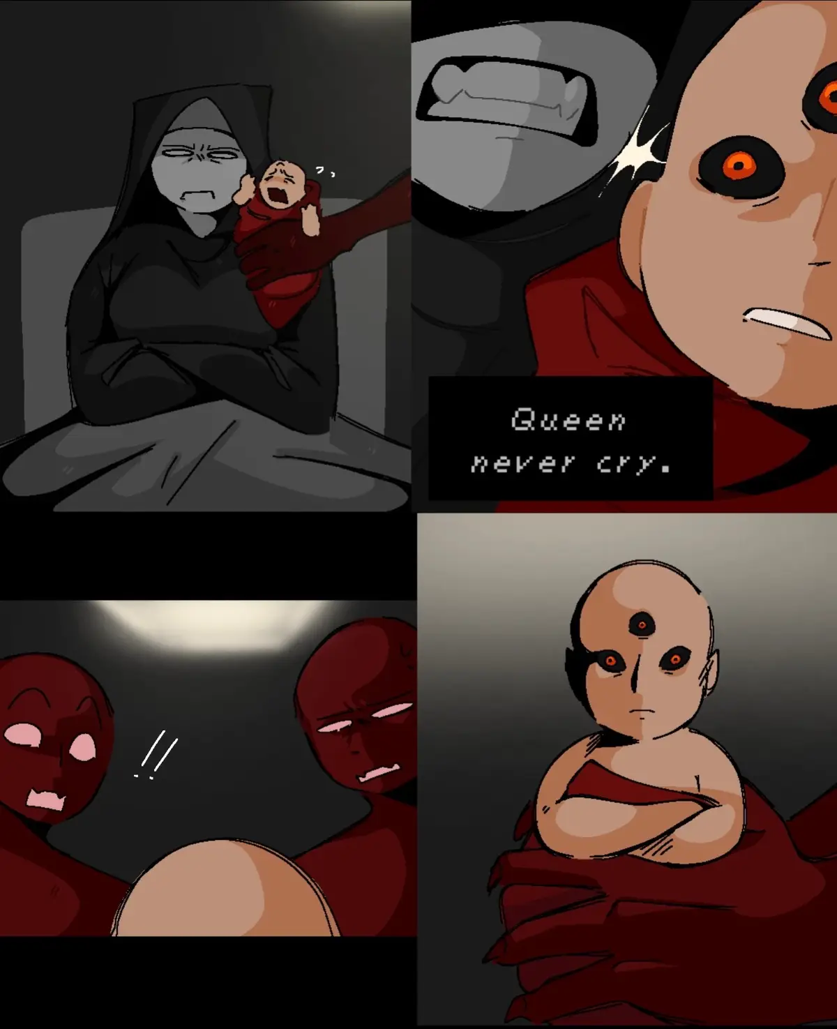 this is cannon btw gary told me himself  also ik miriams face is supposed to be gone but i like this version of her better happy thanksgiving chat  #faiththeunholytrinity #ftut #piss #art #queennevercry 