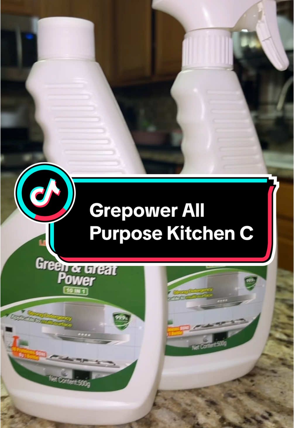 Grepower All Purpose Kitchen #greenpowder #allpurposecleaner #kitchen #kitchengadgets #cleaning #TikTokShop #fyp #foryoupage #blackfriday #blackfridaydeals #foryoupageofficiall 