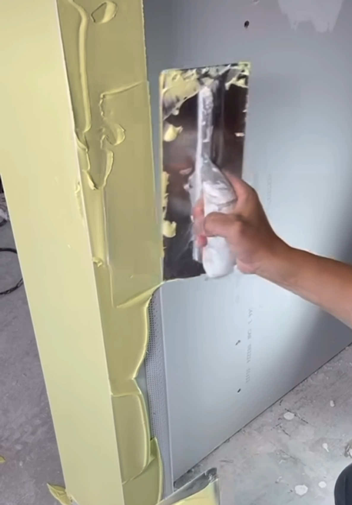 Drywall Mud Finishing #Viral #Tools 