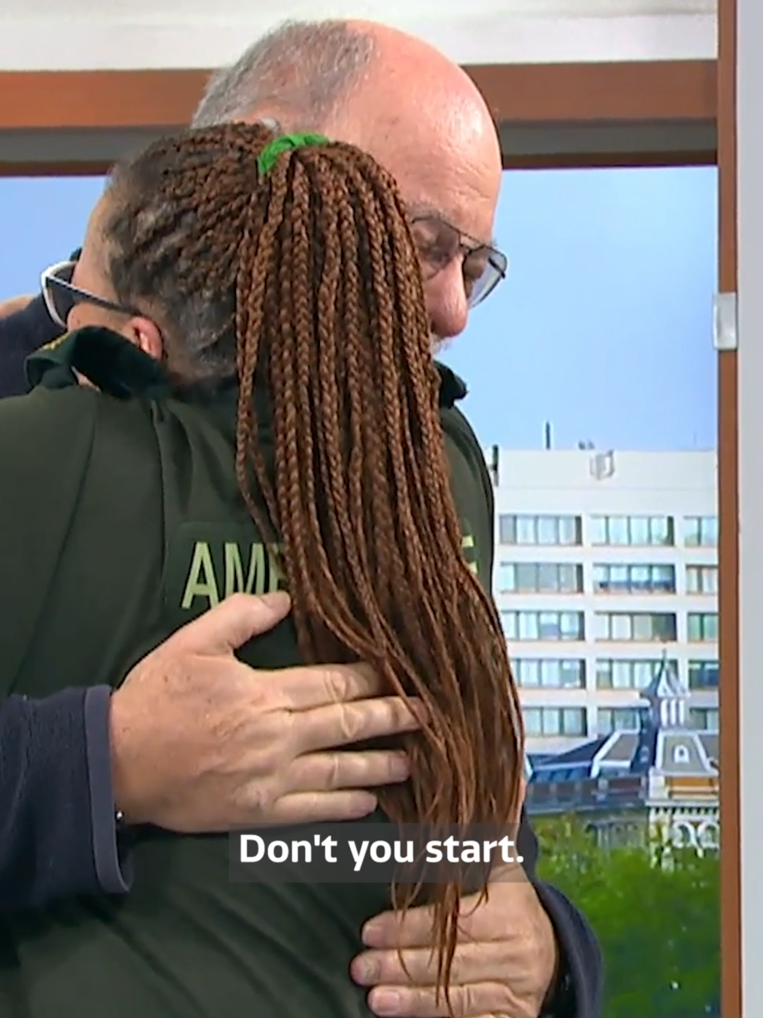 A powerful moment as Richard reunites with paramedic Salena, who saved his life after his heart stopped during a heart attack.   For 25 years, he’s written to her every year on the anniversary of that day—but today, they finally meet in person. #heartwarming #gmb