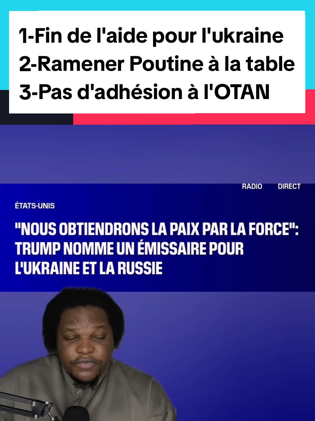 1-Fin de l'aide pour l'ukraine   2-Ramener Poutine à la table 3-Pas d'adhésion à l'OTAN       #russiatiktok #donaldtrump2024 #francetiktok #francetiktok🇨🇵 #francetiktok🇫🇷 #donaldtrumpjr #macrondestitution #macrondemission #francetiktok🇫🇷tiktokeurope💪black #poutine🇷🇺 #malitiktok #malitiktok🇲🇱 