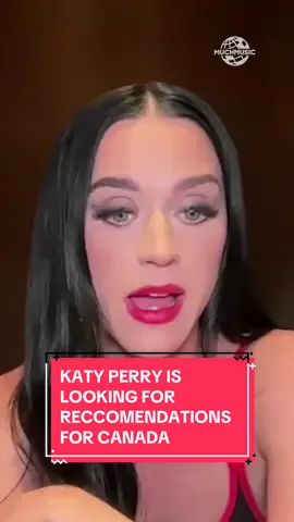 Drop your reccomendations for #KatyPerry in the comments! She will be taking her The Lifetimes Tour to Edmonton, Vancouver, Ottawa, Toronto, Quebec City, Winnipeg and Montreal in 2025🔥 🎥Full interview on YouTube/MUCH