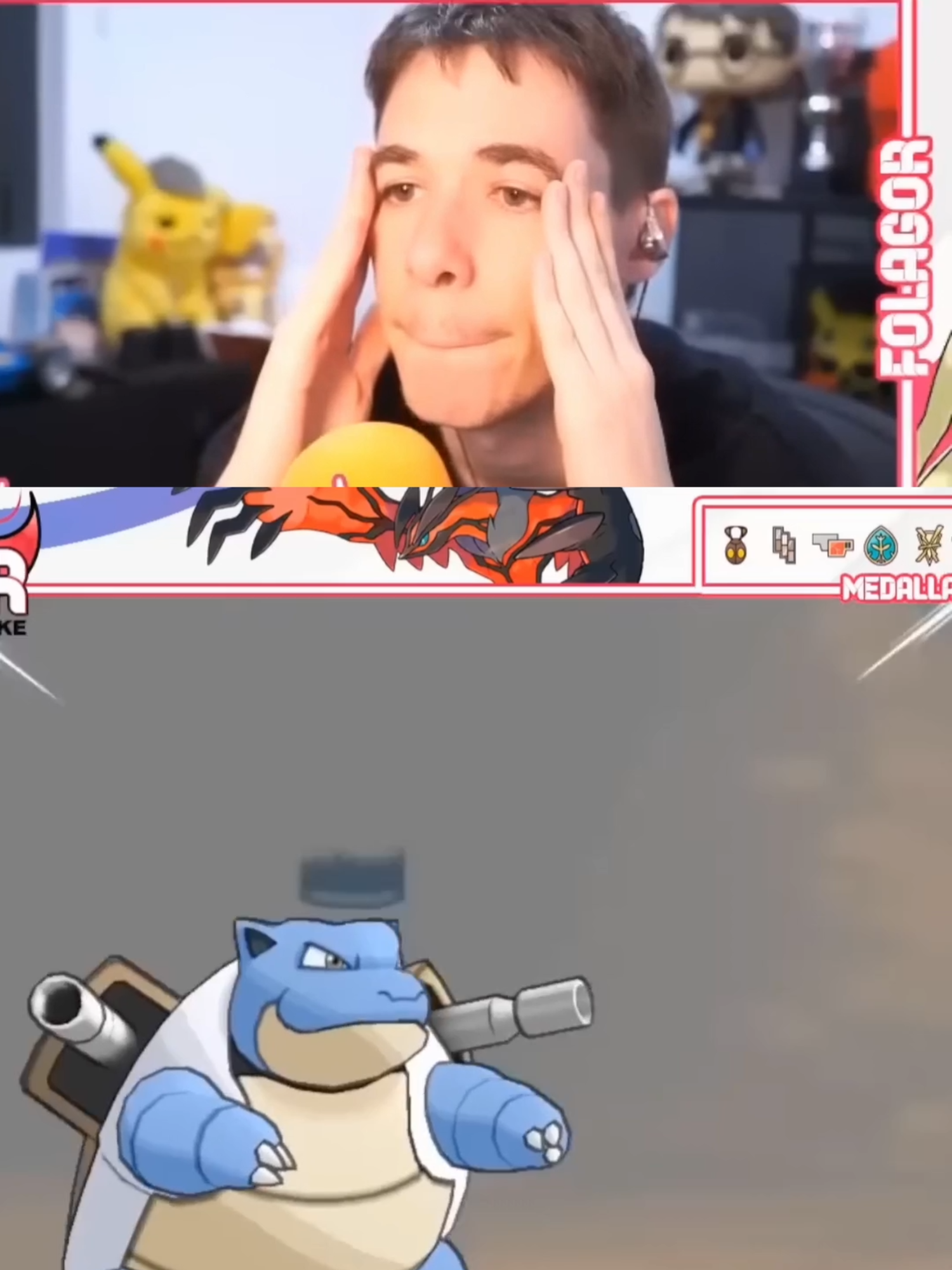 Cuando Folagor se dió cuenta de a quien se enfrentaba...  #Pokemon #Folagor #Pokemonlocke #randomlocke #hackroom #Folagor03 #Xamork #parati #Bigote #Suerte