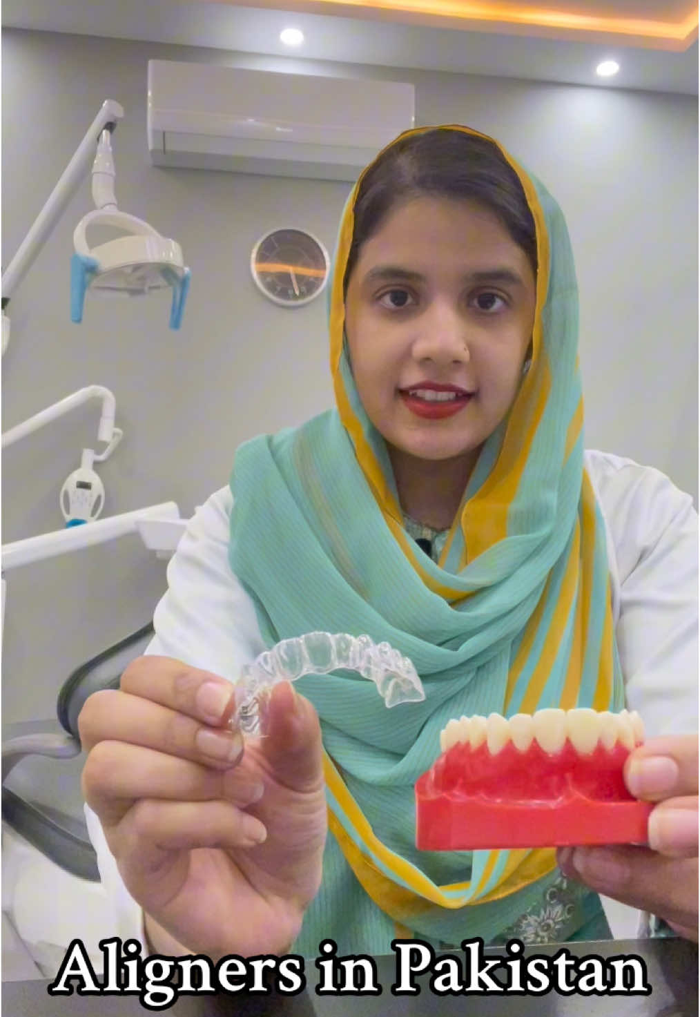 Aligners can straighten your teeth and enhance your smile! #tiktok #dentist #awareness #lahore 