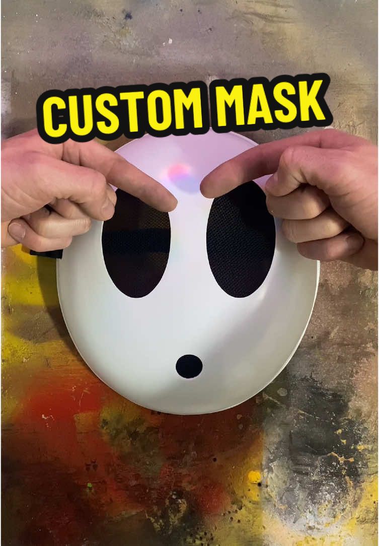 Do you think SHY GUY is a MAMA’S BOY?? 💀🎨 #DIY #paintingchallenge #masks #skulls #art #shyguy #nintendo #mario #cosplay 