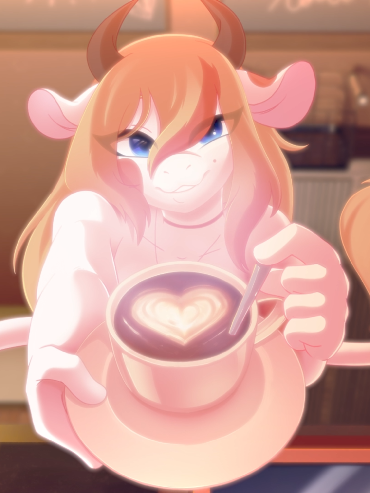 She brewed a cup of coffee for you <3 #animation #fyp #furry #lofi #anime