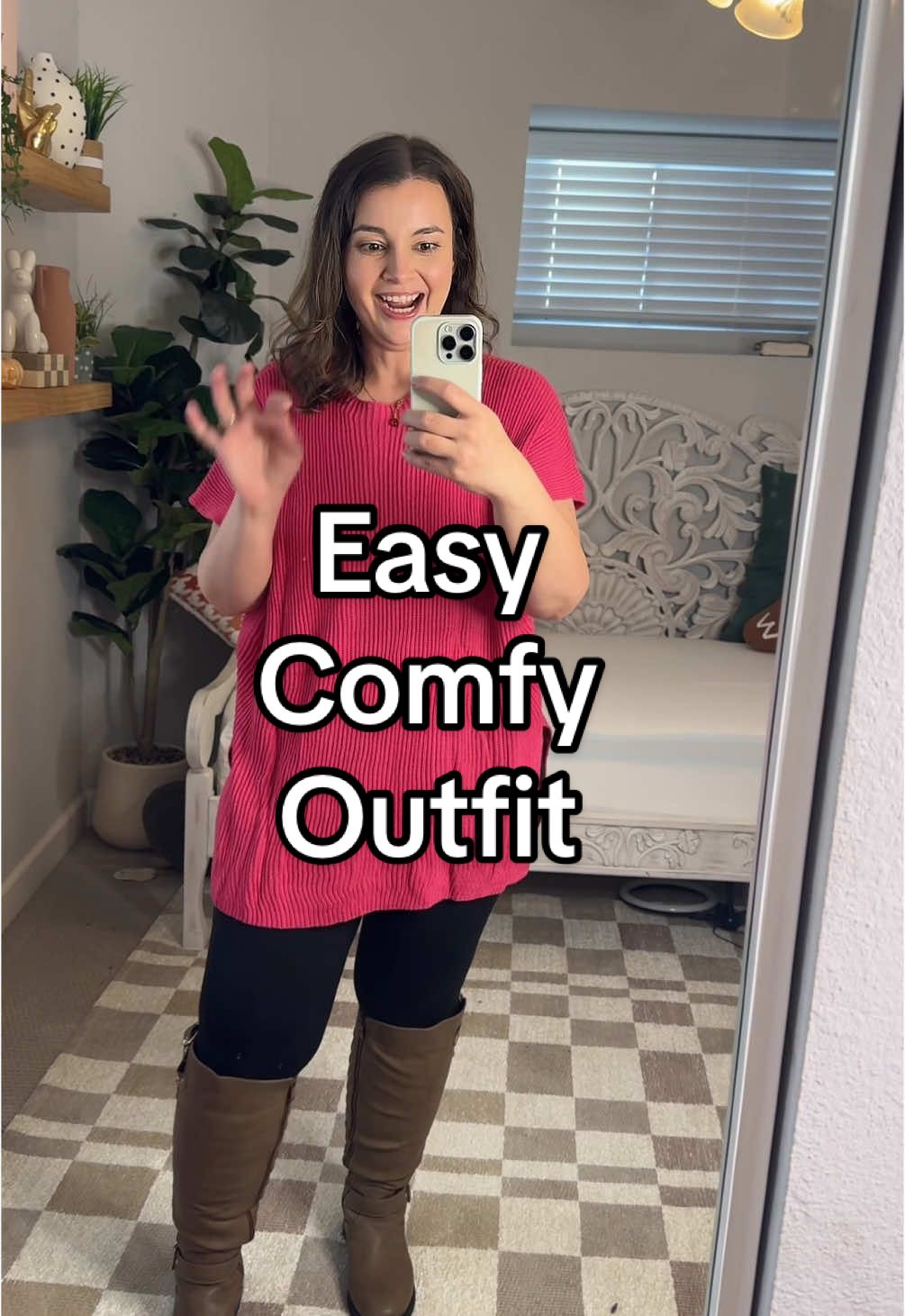This is the ultimate sweater to throw on and go! #highlow #highlowfashion #shortsleeves #sweater #casualoutfit #layeringoutfits #easyoutfits #tiktokshopblackfriday #tiktokshopcybermonday   