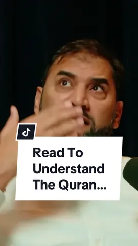 Read the Quran with the intention of understanding it… ⤵️  🎙️A clip from the latest episode of Side by Side Podcast with Kazi Shafiqur Rahman - Link In Bio 
