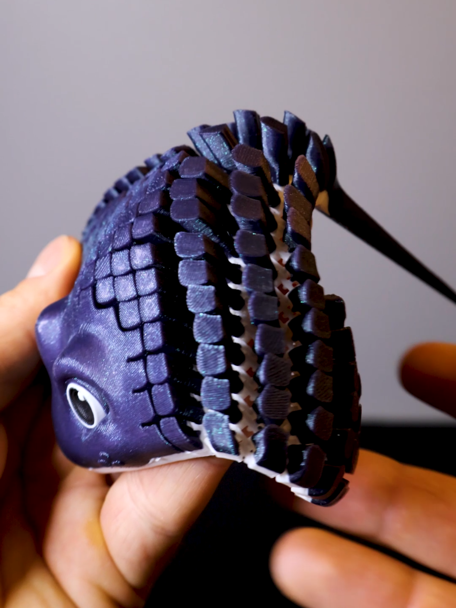 3D printed Ray, the Manta Ray Printer: Bambu Lab A1 Filament: PLA Galaxy + PLA White STL file: STLFLIX https://get.stlflix.com/blacknovember/lifetime?ref=yta1ywm   #3dprinting #satisfying #asmr #timelapse #shorts #reels