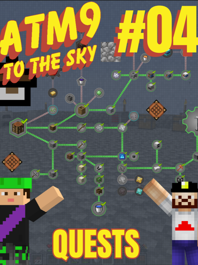 ATM 9 To The Sky | Quest's | – Episódio 4 #Minecraft #fyp #skyblock #atm9