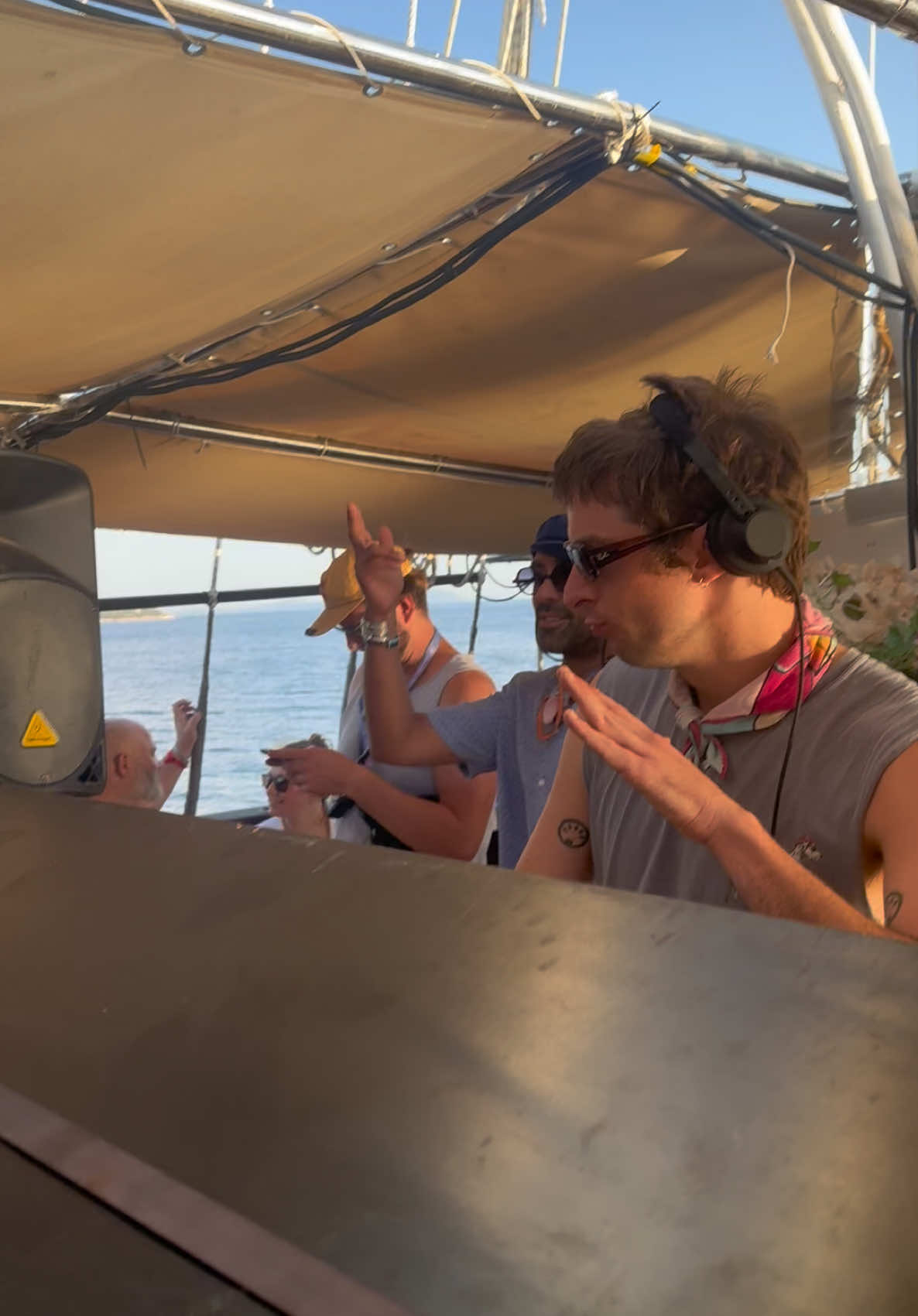 Garrett David playing on the Global Swing Boat Party at Dimensions Festival 🛥️💃 #globalswing #dimensions #dimensionsfestival #garrettdavid 