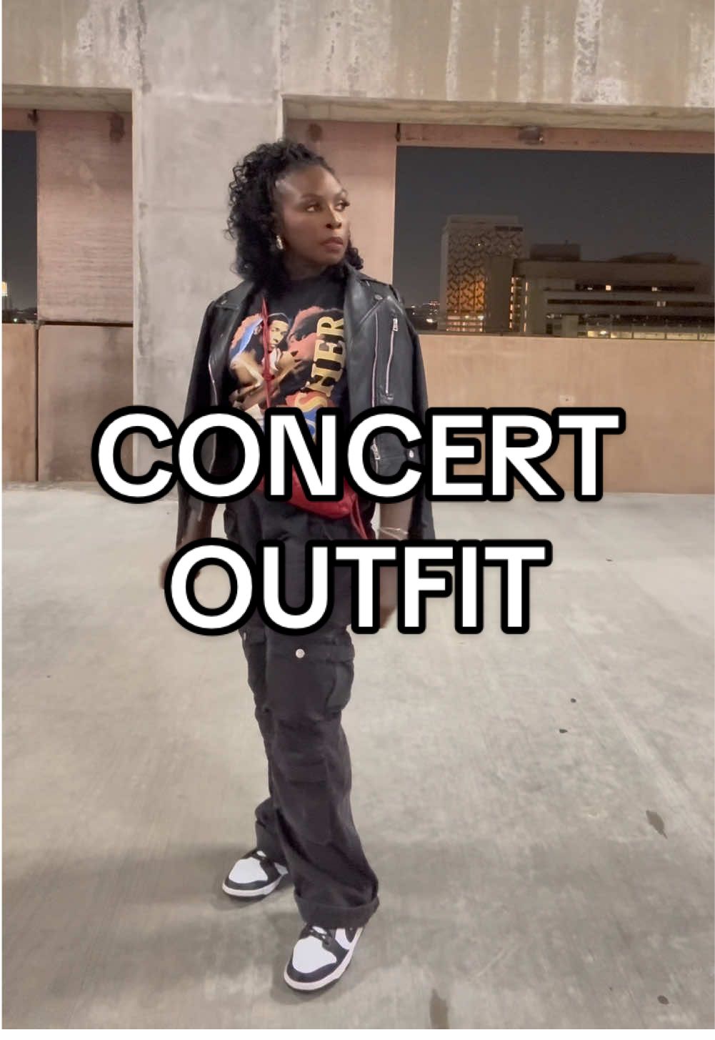 loved how this concert outfit came out ❤️ added in this 2004 usher truth tour concert tshirt ✨ #concertoutfit #usherconcert #concertoutfits #outfitinspo #OOTD #grwm  #BlackTikTok #fashiontiktok #amazonfinds #amazonfinds #amazoninfluencer 