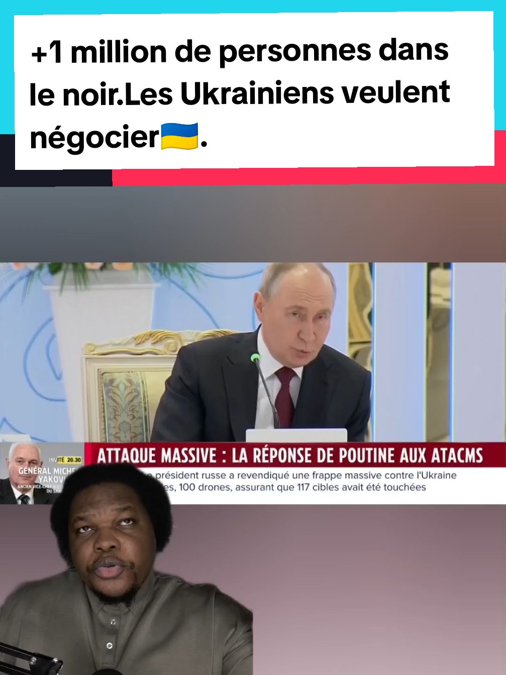 +1 million de personnes dans le noir Les Ukrainiens veulent negocier🇺🇦 #francetiktok #francetiktok🇨🇵 #francetiktok🇫🇷 #donaldtrumpjr #macrondestitution #macrondemission #francetiktok🇫🇷tiktokeurope💪black #poutine🇷🇺 #malitiktok #malitiktok🇲🇱 #donaldtrump2024 #russiatiktok 