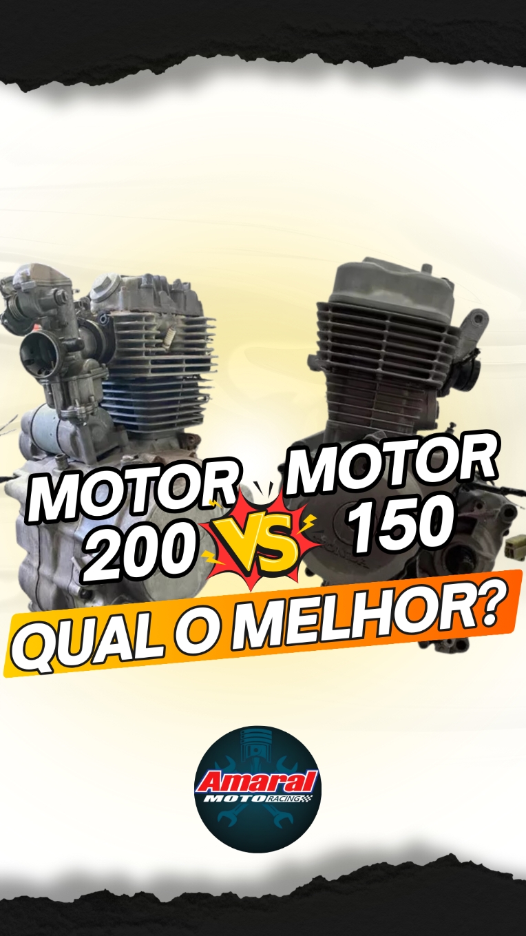 MOTOR 200 OU MOTOR 150, QUAL O MELHOR?🤔🚀 . . . . . #motor200 #xr200 #crf230 #cbx200 #fan150 #titan150 #motorzão #ohc #motorohc