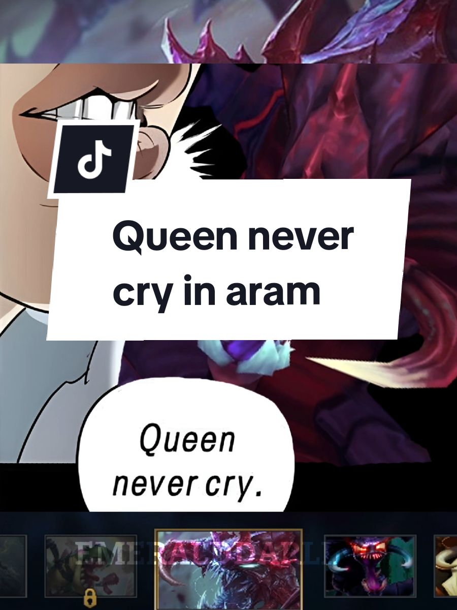 Queen never cry. 👁️ Aram best mode #leagueoflegendstiktok #leagueoflegends #leagueoflegendsmemes #aram #GamerGirl #slay #queennevercry 