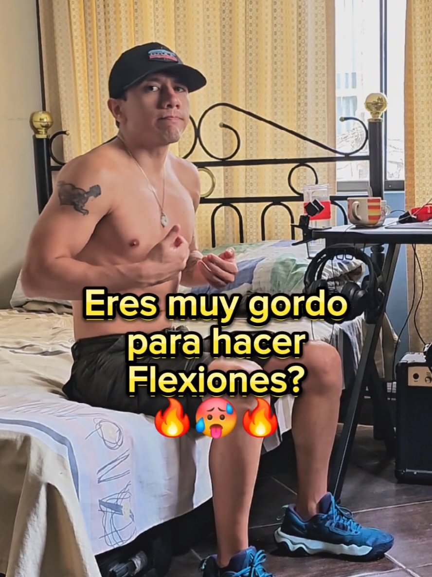 Cuando ser Gordo deja de ser una EXCUSA 😎🦍 #flexiones #drichcorner #rutinaencasa 