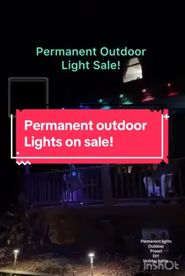 Permanent outdoor lights on sale w/ free shipping! #lights #christmas #tiktokshopblackfriday #tiktokshopcybermonday #tiktokshopholidayhaul #holidaydealsforyou #tiktokshop #blackfriday 