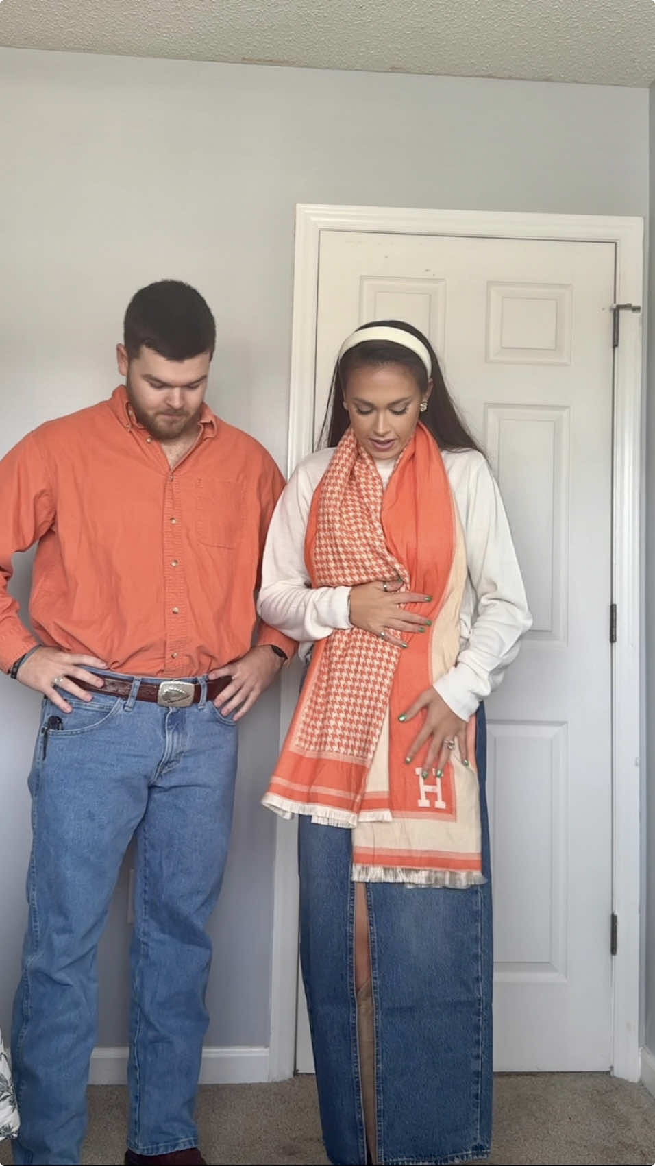 🧡🧡Happy Thanksgiving!!!! & He kept the shirt #thanksgiving#OOTD#ariat#boots#outfit 