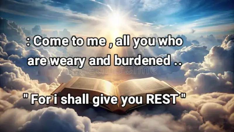 For this scripture also says : Take my yoke upon you and learn from me , For I am Gentle and Humble in Heart  . For my yoke is easy and burden is lighened , so  therefore you will find REST . #christiantiktokcomunity #fyp 
