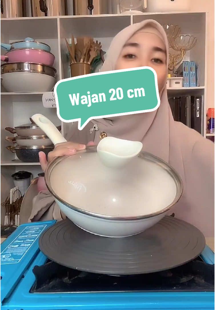 Wajan plus tutup ukuran 20 cm #wajan #wajanantilengket #fyp #reviewkakria 