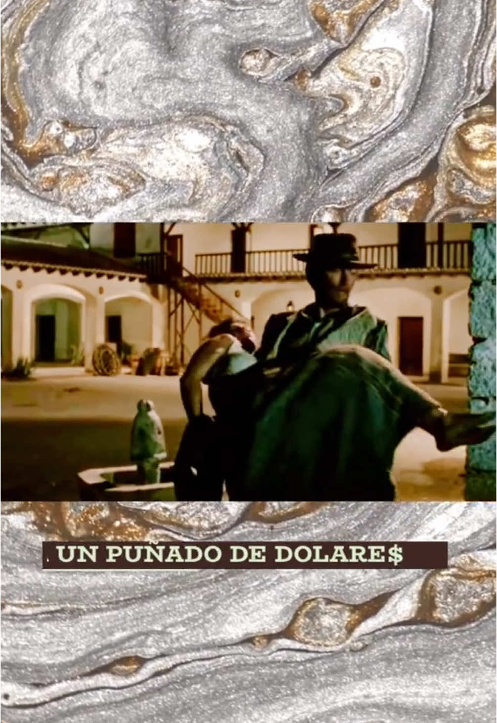 Por un puñado de dólares (1964) Un forastero sin nombre llega a un pequeño pueblo fronterizo dividido por dos familias rivales que luchan por el control. Con su ingenio, habilidad con el revólver y un objetivo propio, manipula a ambos bandos para su beneficio. Pero en un mundo donde la traición es la norma, el peligro acecha en cada esquina. La película que redefinió el western.#Recuerdos 