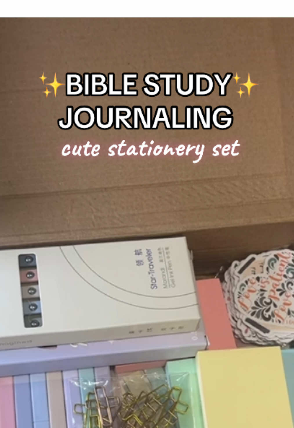 Comprehensive and very cute aesthetic bible study journaling stationery set kit✨🙆🏻‍♀️ #biblestudy #bibleverse #bibleverses #biblestudytime #biblestudytips #biblestudymoments #biblestudywithme #journalingsupplies #stationery #stationeryaddict #stationeryhaul #stationerysupplies #stationerylover #stationerylove #tiktokshopblackfriday #tiktokshopcybermonday #giftsforher #giftforher 