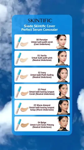 Pilihan Shade Concealer Skintific terbaru, sesuaikan dengan kulit kalian. #skintific #skintificid #skintificcoverallperfect #concealer #concealertips