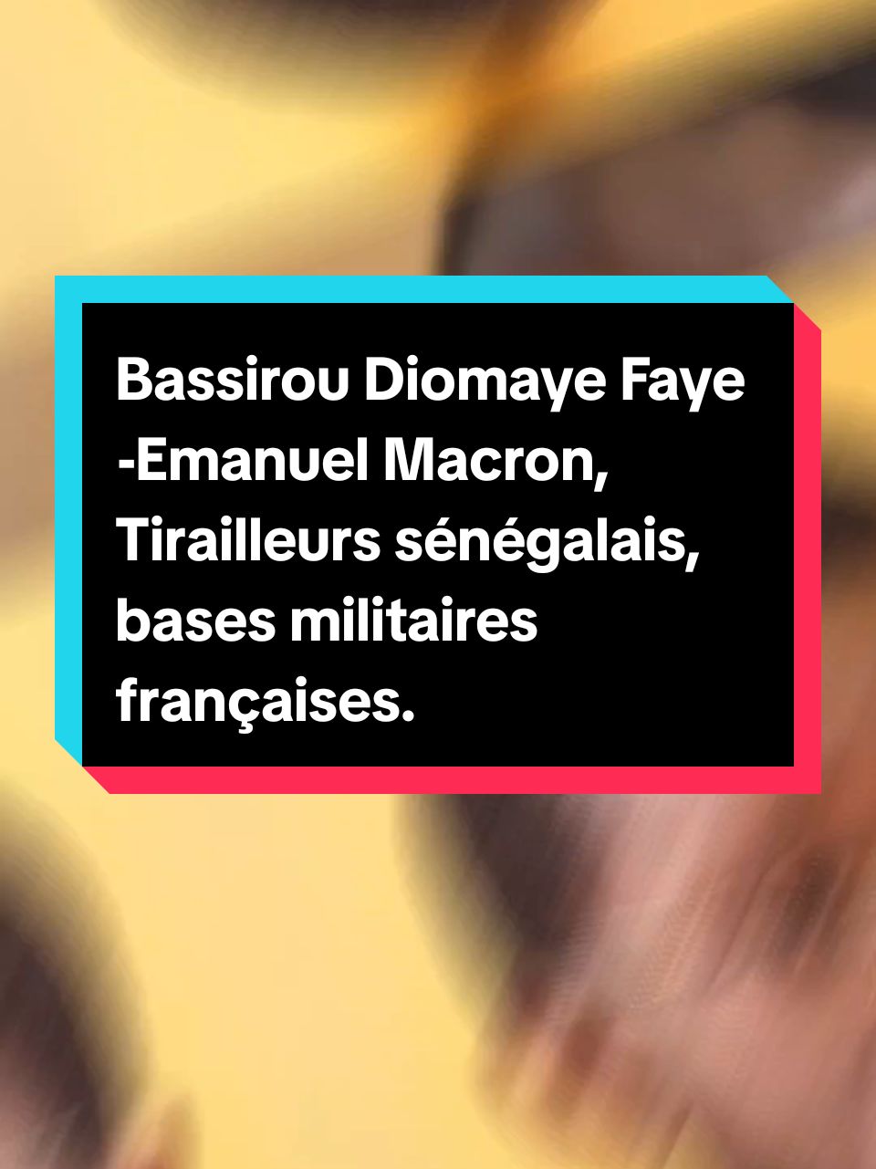 Le président Bassirou Diomaye Faye, tirailleurs sénégalais,  les bases militaires françaises..... #tiktokafrique🇹🇬🇨🇩🇨🇮🇧🇯🇬🇦🇨🇲🇬🇦🇳🇪🇸🇳🇧🇴 