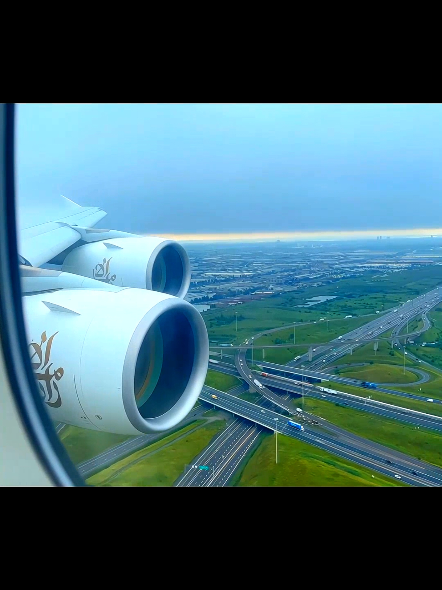 Emirates A380 is landing at Toronto Airport in wet weather #EmiratesA380 #TorontoAirport #AviationLovers #PlaneSpotting #TravelGoals #AirplaneLanding #WetWeather #AviationDaily #TravelDiaries #Landing