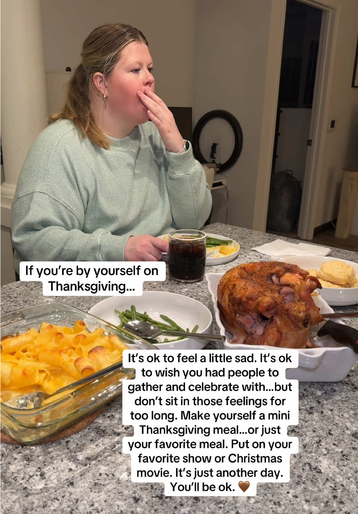 happy thanksgiving 🤎 #thanksgivingdinner #thanksgivingalone #singlelife #childlessmillennial 