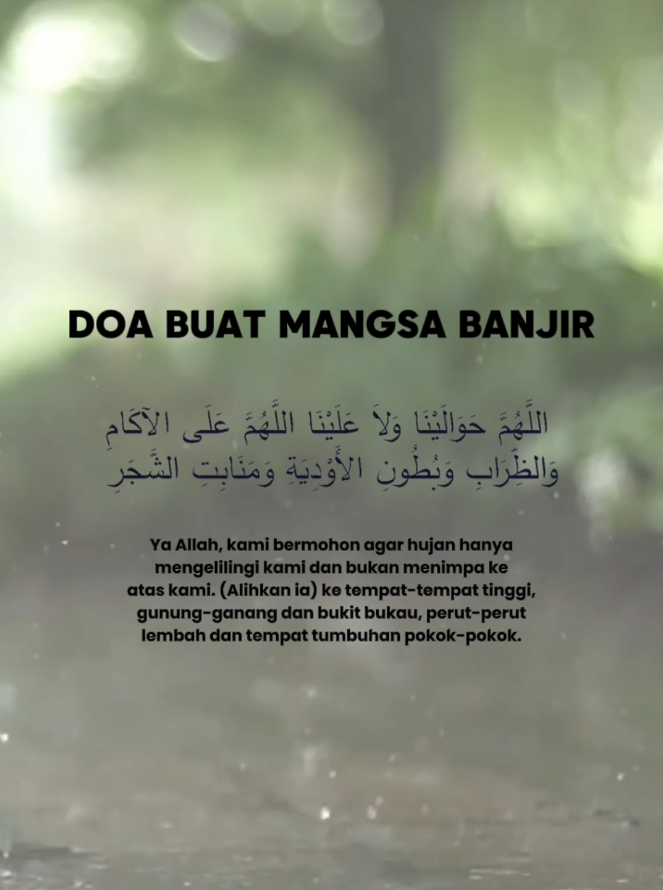 Ya Allah, ada antara kami yang sedang di uji dengan hujan dan banjir,  Yang gelisah, tenangkanlah hati dan jiwanya. Lindungilah dan rahmati mereka dan jauhkanlah kami dari bencana dan musibah.. Aamiin 🤲 . Assalamualaikum dan Selamat pagi semua   . #banjir2024