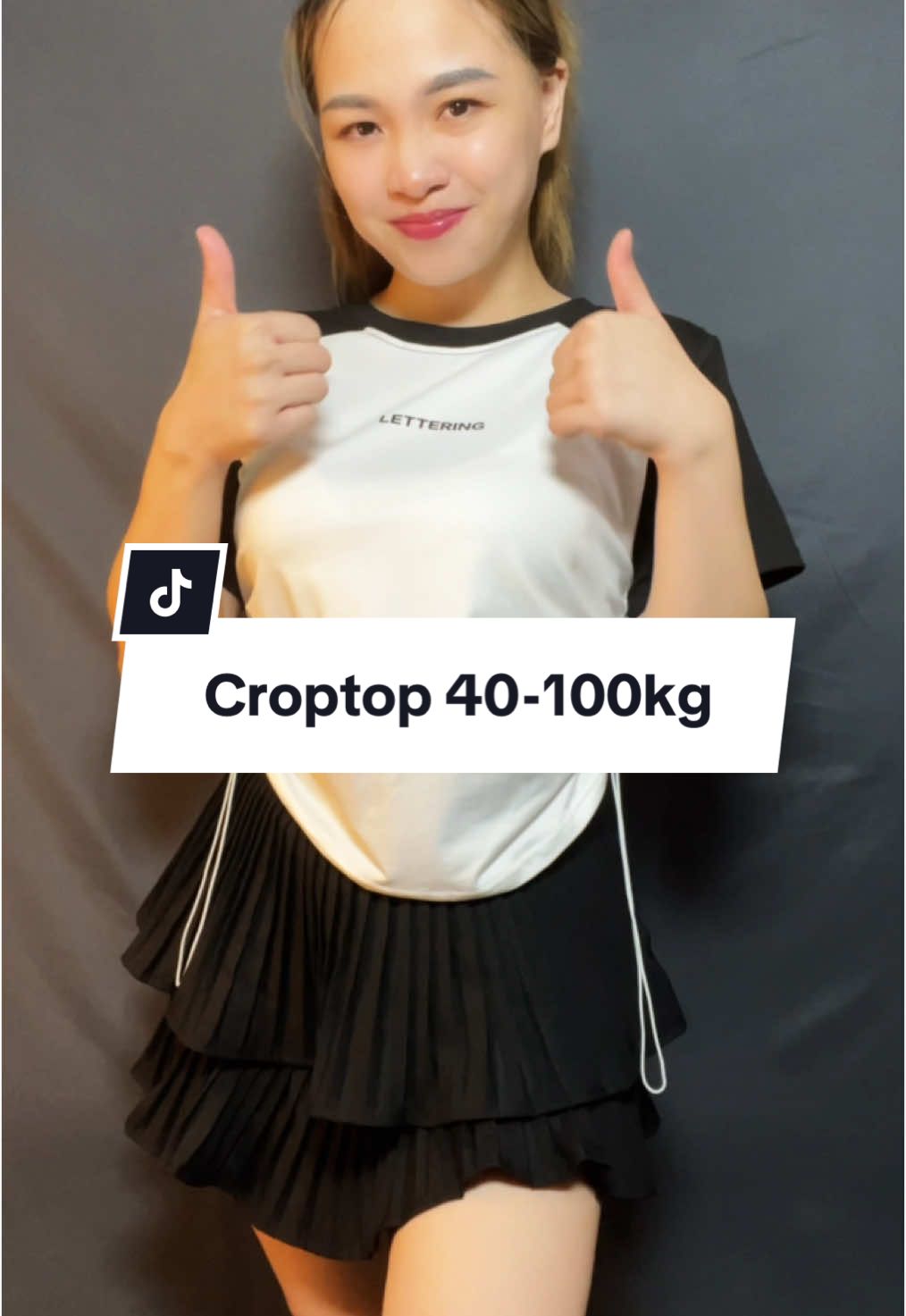 T-shirt croptop saiz besar 40-100kg  #tshirt #tshirtwanita #womentshirt #croptop 