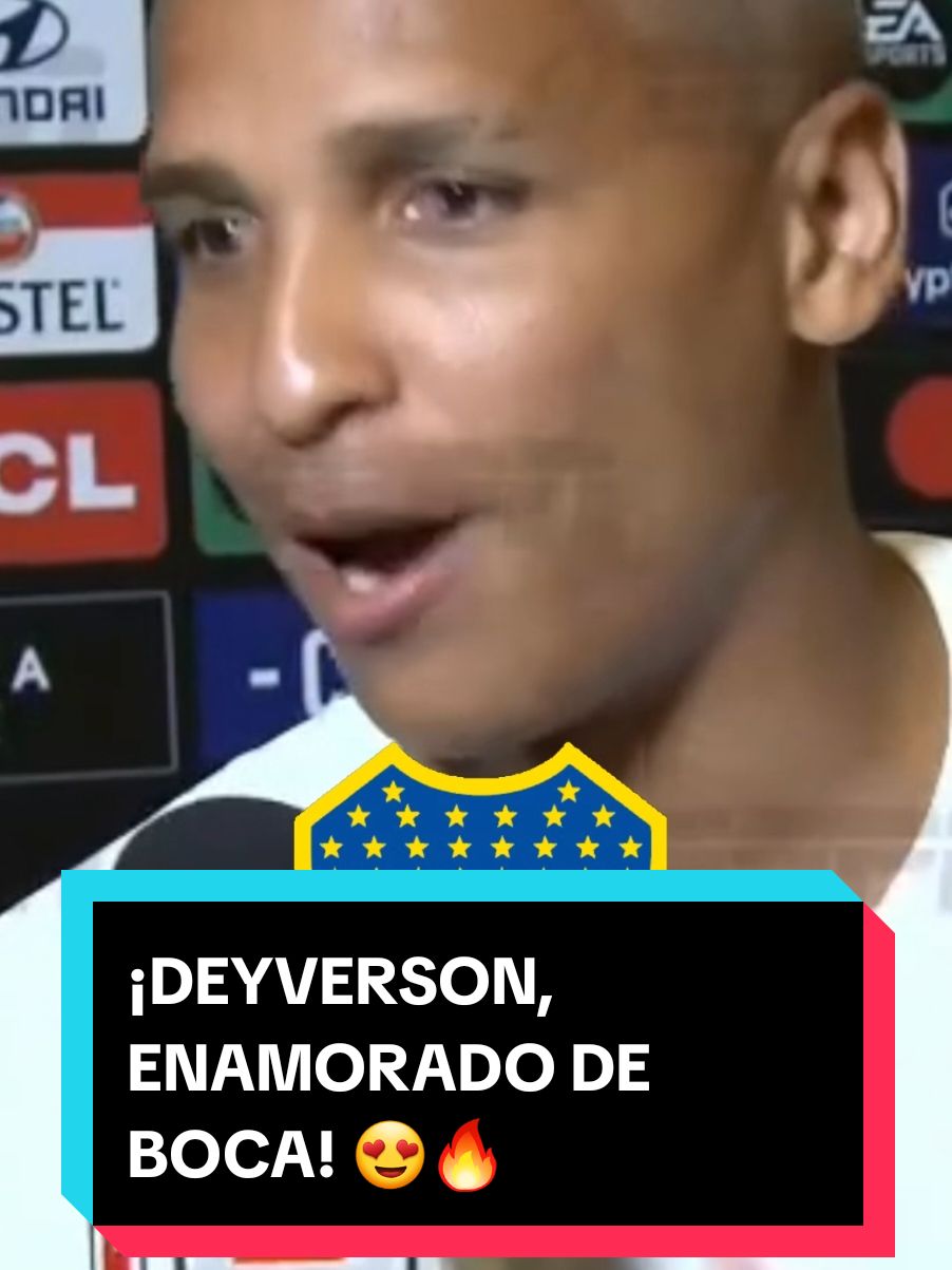 ¡TOTALMENTE ENAMORADO! 😍🔥 #Deyverson se refirió a su pasión por la hinchada de #Boca  #TikTokDeportes #Futbol #Gol #Goles #Bocajuniors 