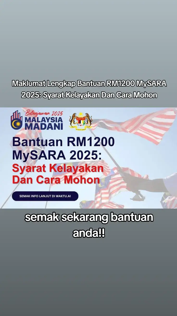 Maklumat Lengkap Bantuan RM1200 MySARA 2025: Syarat Kelayakan Dan Cara Mohon #Maklumat #lengkap #bantuan #rm1200 #MySARA #2025 #syarat #kelayakan #dan #cara #mohon 