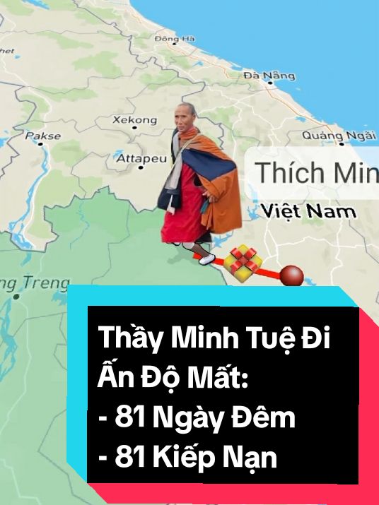 Theo Dõi Hành Trình Thầy Thích Minh Tuệ Đi Hành Hương Sang Ấn Độ, Quãng Đường Dài 3.300km. Dự Tính Hết 81 Ngày, Trải Qa 81 Kiếp Nạn. #thichminhtue#thayminhtuediando#thayminhtuekhinaodiando#thayminhtuedangodau#thichminhtuehanhhuongando 