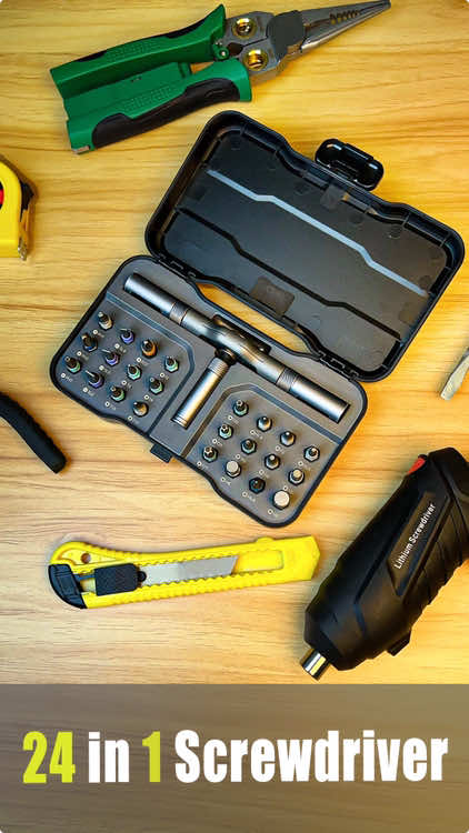 The 24in1 Ratchet Screwdriver Set #tools #rachet #rachetset #screwdriver #various #homerepair #ratchetscrewdriver #bestratchetingscrewdriver #tiktoktoolshop #DIY #diyprojects