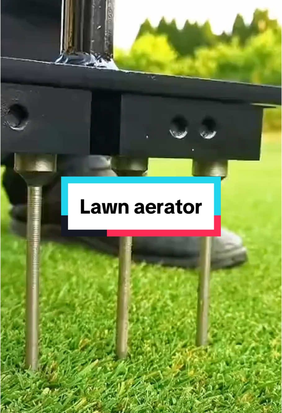 Lawn aerator tool#lawn #lawnaerator #lawntiktok #garden #gardening #gardeningtools #lawntools #foryour #fyp 