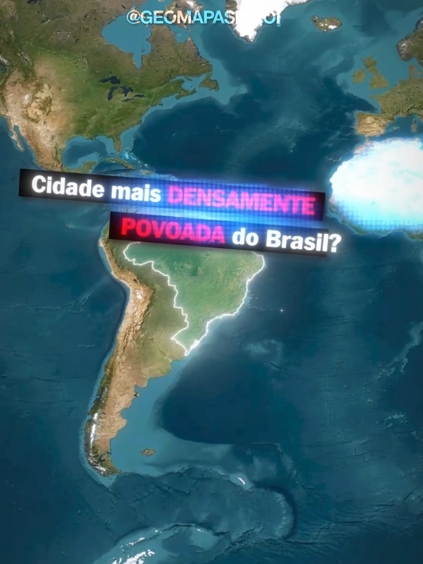 Cidade mais densamente povoada do Brasil!😅 #taboaodaserra #saopaulo #curiosidades #geografia #mapa 