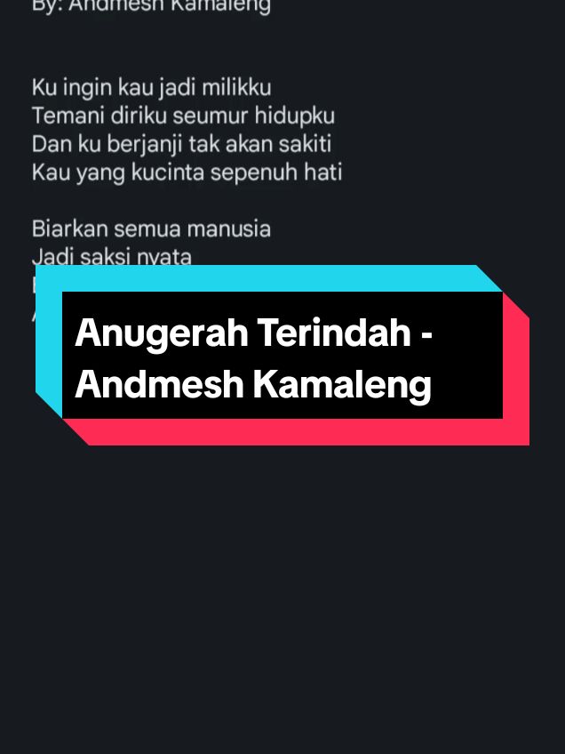 Bagian 146 #coverlagu #anugrahterindah #andmeshkamaleng #laguindonesia #music #lyrics #fypage #fyp #fy #tik #berandatiktok 