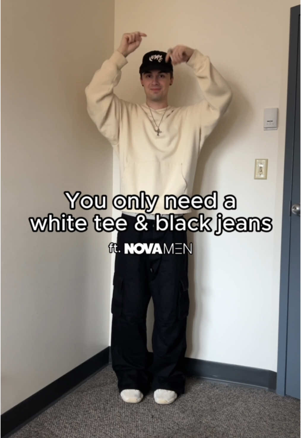 get this look from @NovaMEN ! 🔥50-90% off EVERYTHING🔥 it’s their Black Friday SALE!! #novamen #streetwear #streetwearstyle #promo 