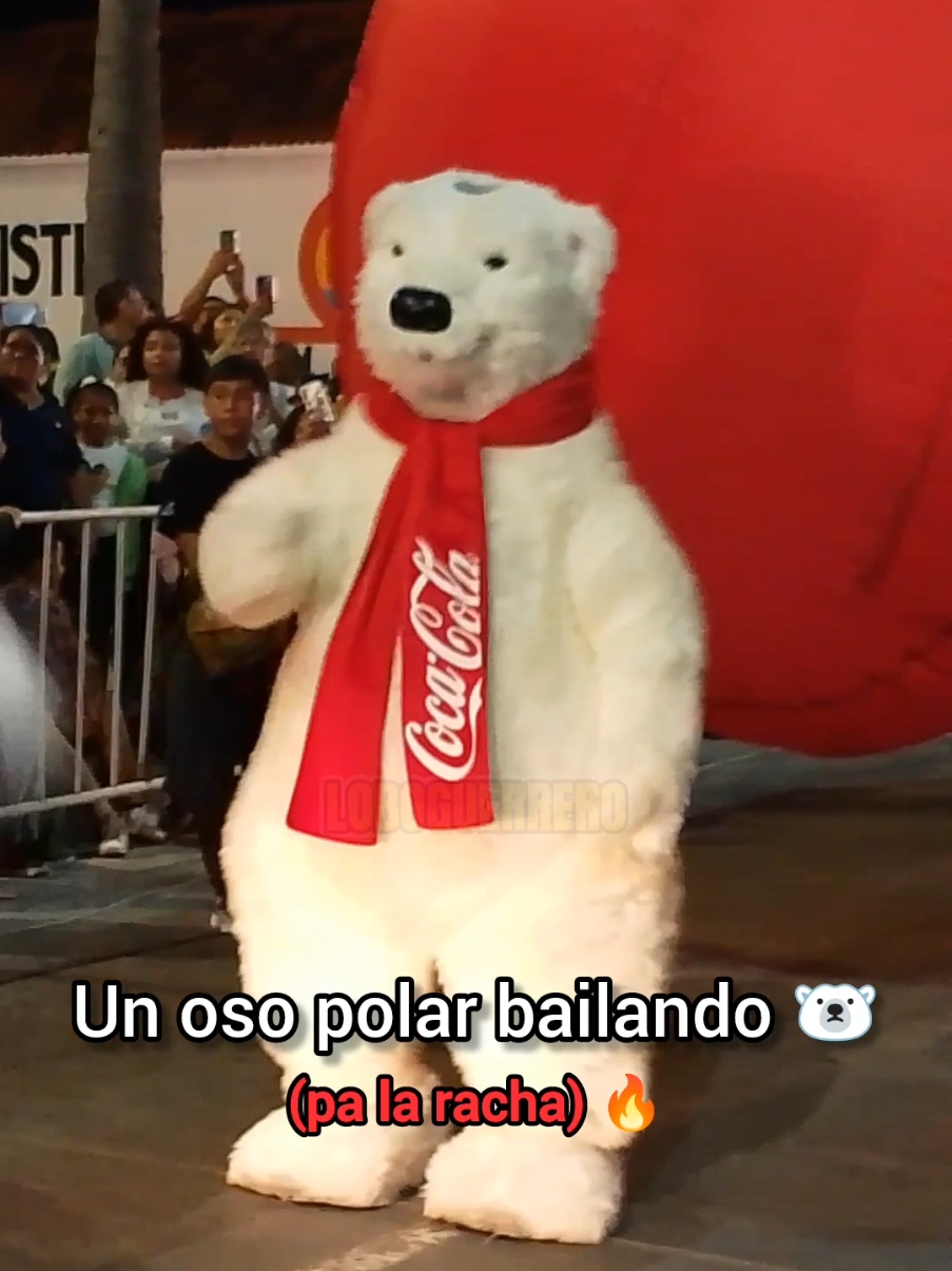 Me dio ternura el oso bailando JAJAJA 🐻‍❄️🎅🏻 #veracruz #caravanacocacola #navidad #jarocho #Cumbia #bocadelrio #LoboGuerreroMX 