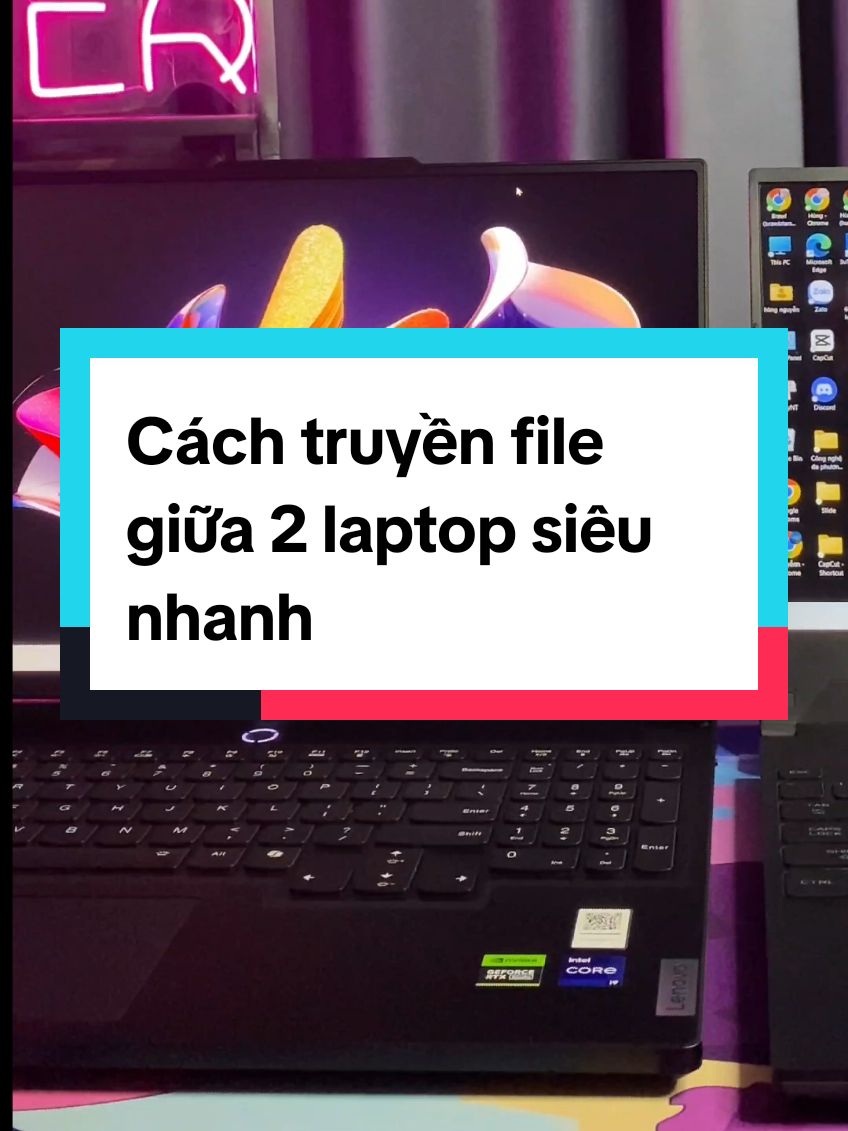 Cách truyền file giữa 2 laptop siêu nhanh #gamelaide #gaming #meo #tips #tipstricks #cachtruyenfile #lenovo #legionslim7 #slim7 