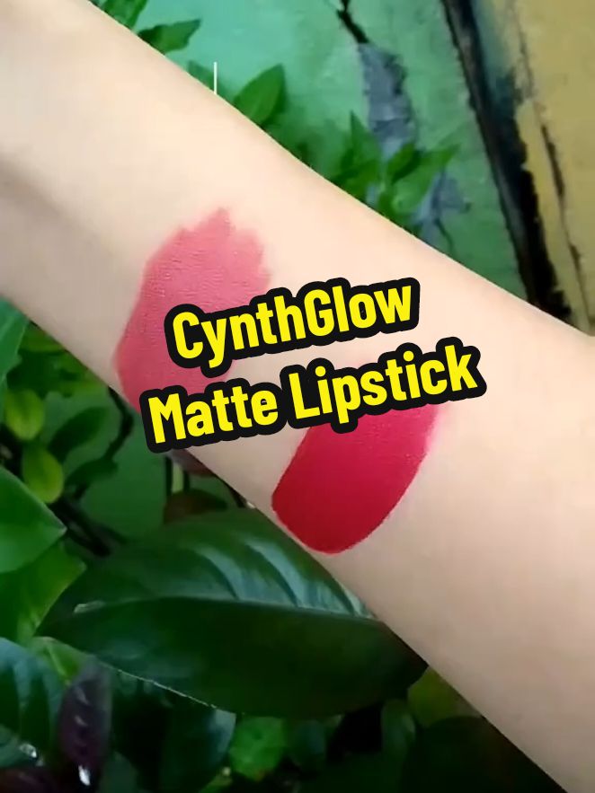 waterproof and anti-shedding. it creates a long-lasting, pigmented matte lip look 👄💄 @cynthglowofficial  #fypage #checkthisout #fypシ゚viral #reco #tiktokbudol #tiktokfinds #mattelipstick #cynthglow 