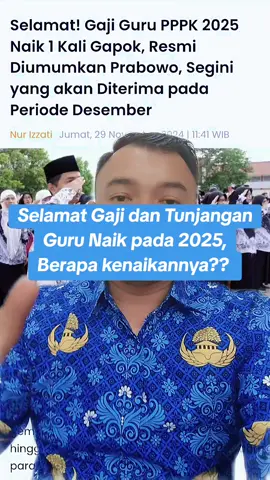 Seluruh guru yang bersertifikasi merasakan nikmatnya kenaikan gaji dan tunjangan pada 2025. #guru #pppk #pppkmedis #pns #pppk2024 