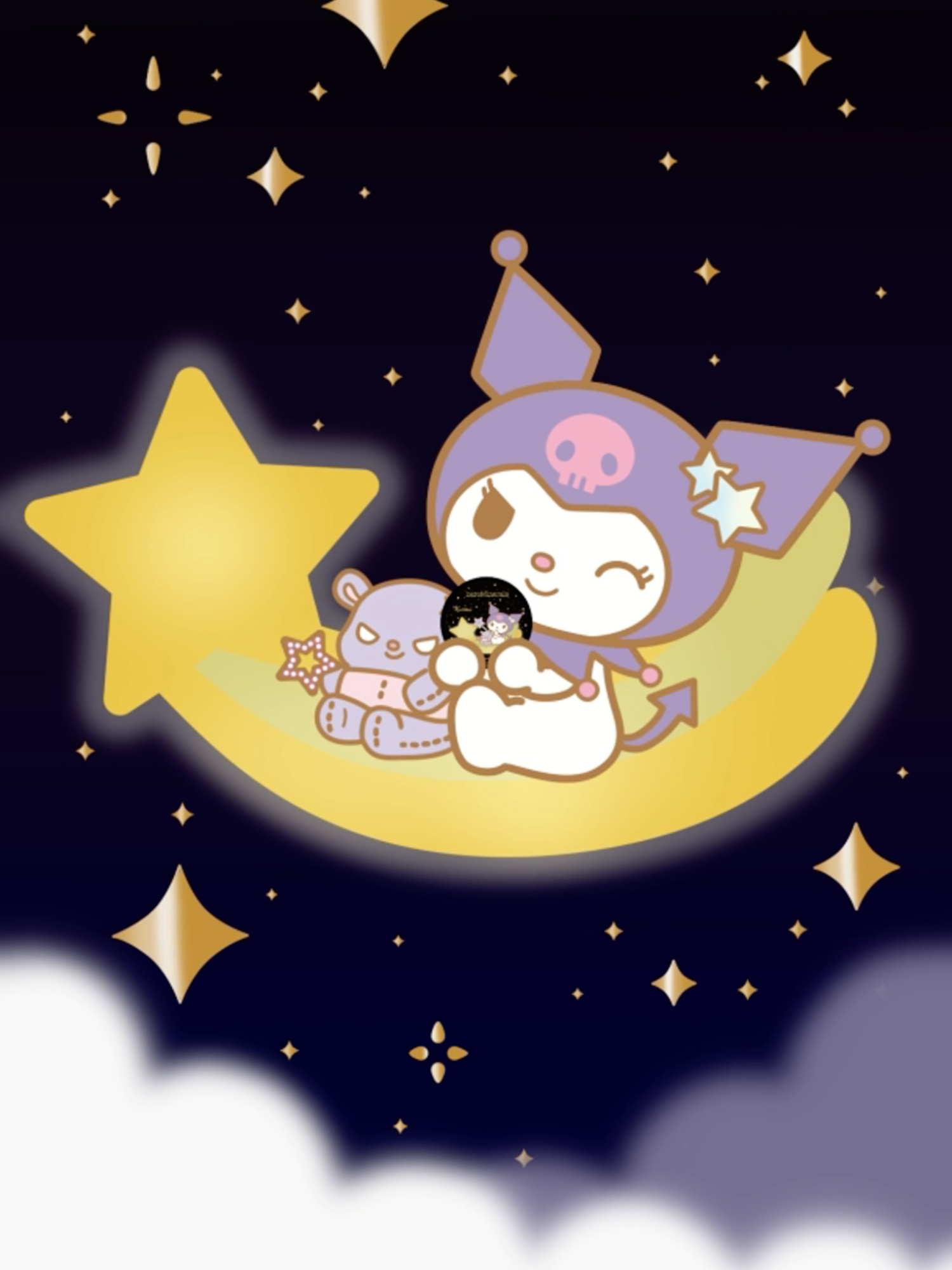 アタイも星空みたいにキラキラ輝いちゃおう⭐️ #ベアミネラル #bareminerals  #世界クロミ化計画 #KUROMIFYTHEWORLD #クロミ #kuromi #サンリオ#sanrio