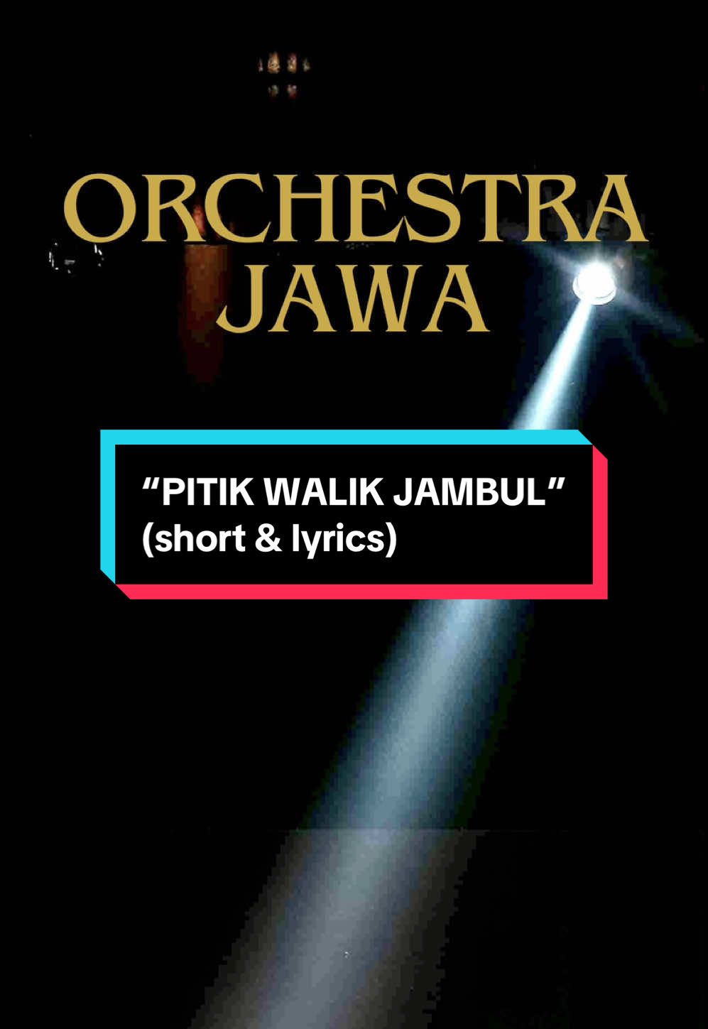 ORCHESTRA JAWA - “Pitik Walik Jambul” (short & lyrics) • full version di bio, akun youtube “Guntur Nur Puspito” • #orchestrajawa #pitikwalikjambul #short #lyrics #lagudolananjawa 