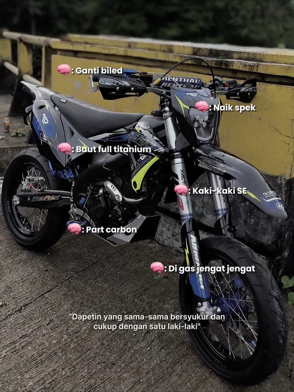 bisa ga ya? #dtracker #supermoto #fyp 