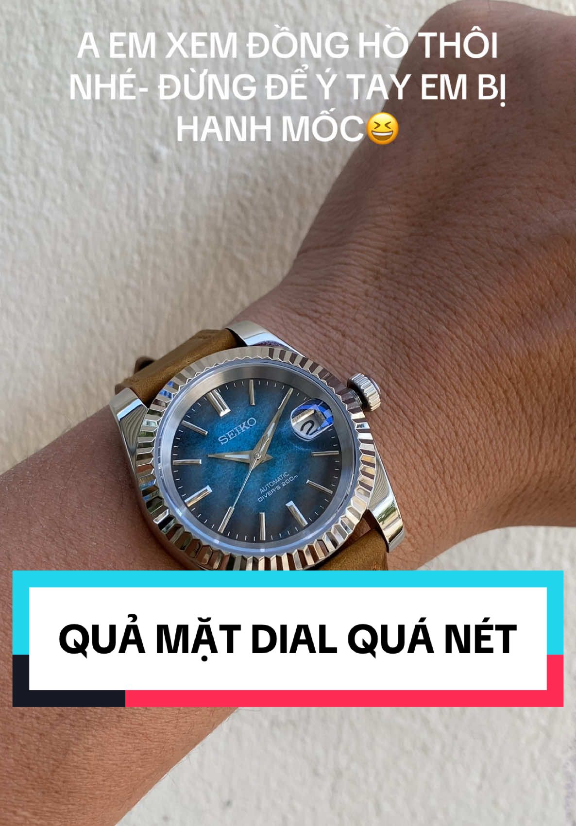 A EM XEM ĐỒNG HỒ THÔI NHÉ- ĐỪNG ĐỂ Ý TAY EM BỊ HANH MỐC😆#xuhuong #seikomod #seikomodvietnam #MINHWATCH #SEIKO 